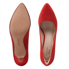 Illeana Tulip Red Suede - 26159600 by Clarks