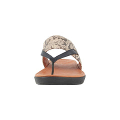 FitFlop Delta Toe Thong K33-586 (Taupe Snake / Black)
