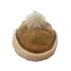 UGG Sheepskin Trapper Cap with Pom