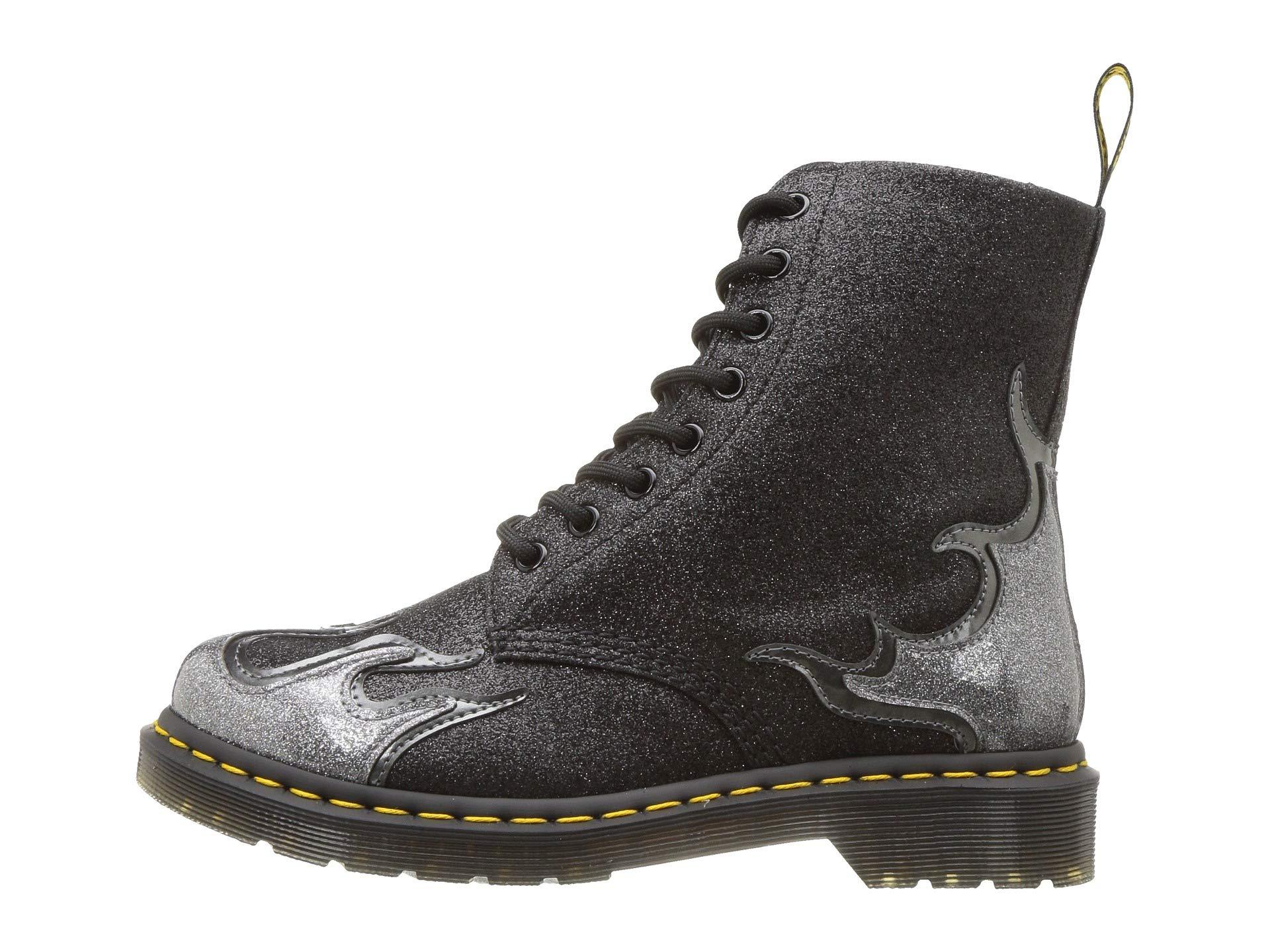 Dr. Martens 1460 Pascal Flame 24034041 (PEWTER / BLACK GLITTER)