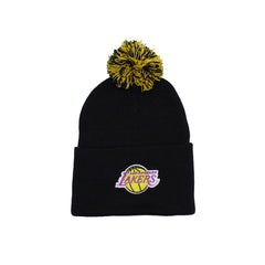 Los Angeles Lakers Pom Pom Knit Hat LKR6020 (Black)