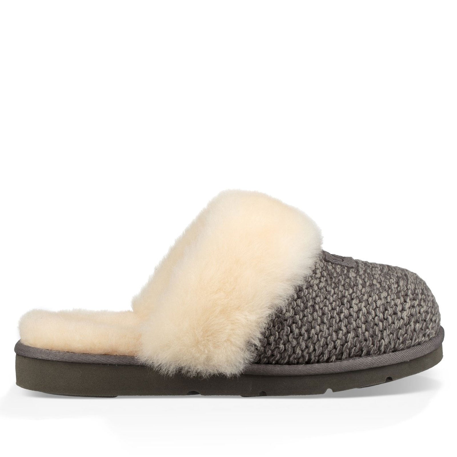 UGG® Cozy Knit Slippers-Charcoal
